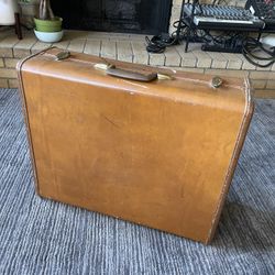 Vintage Samsonite Luggage Leather 