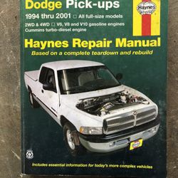 Haynes Repair Manual Dodge Truck