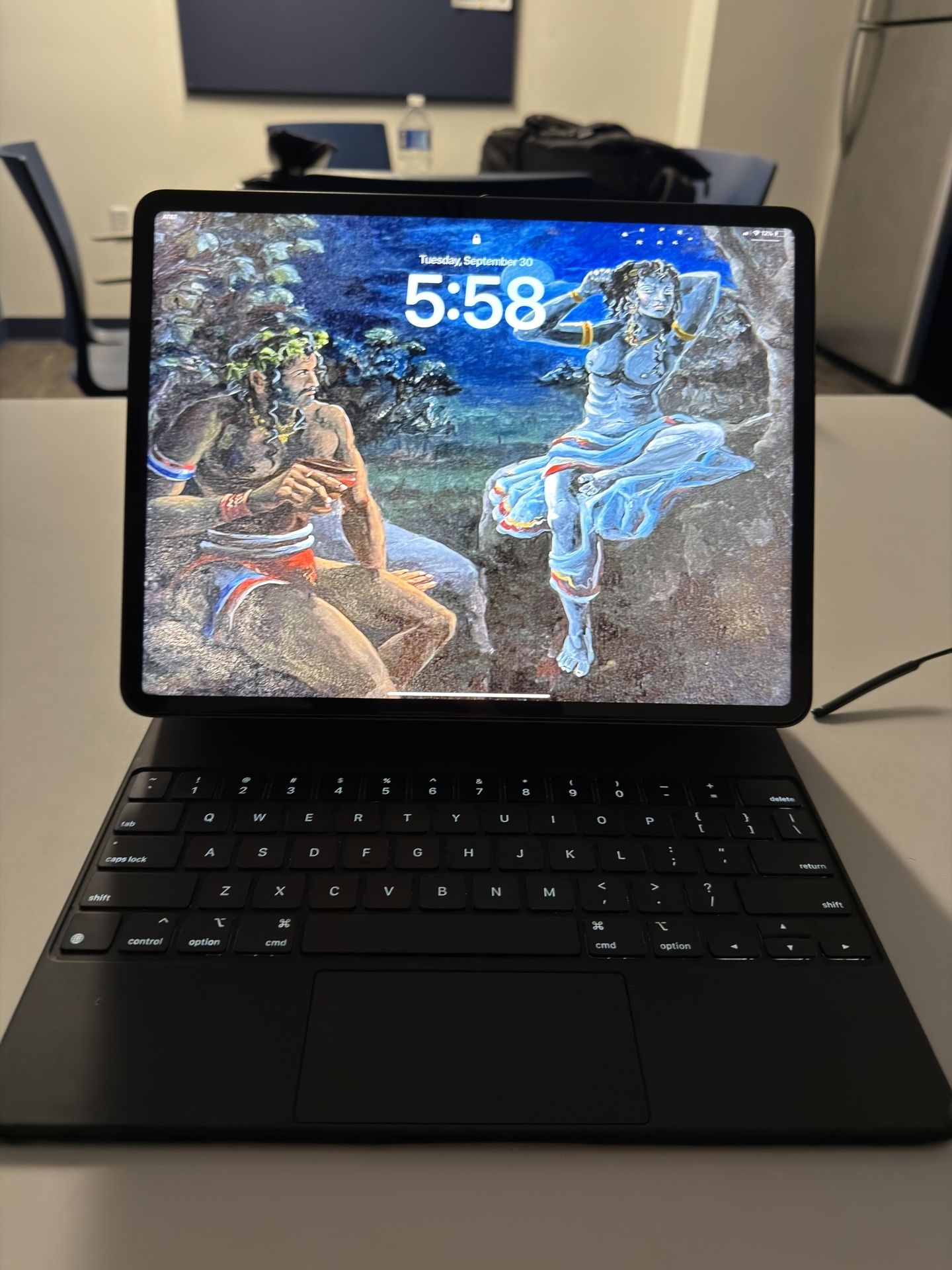 “iPad Pro 12.9″ (M1, 256GB, Wi-Fi + Cellular) + Magic Keyboard – $700 OBO”