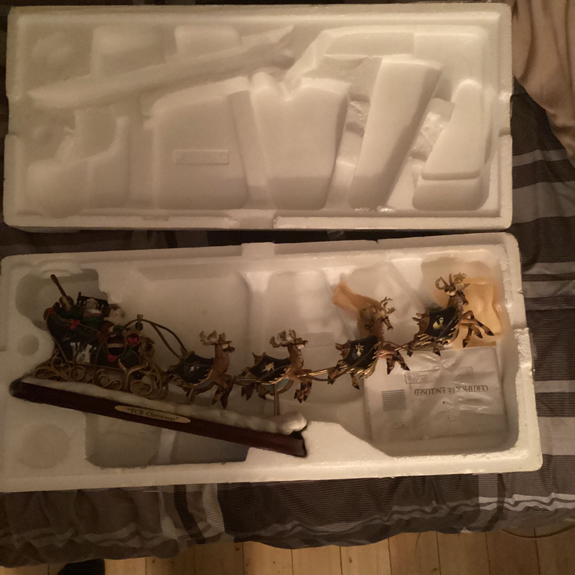 Bradford Exchange TCB Christmas Elvis Sleigh