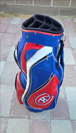 Montreal Canadiens Golf Cart Bag official NHL 14 Way Top Full length dividers multiple pockets