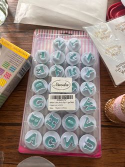 Fondant letter press kit