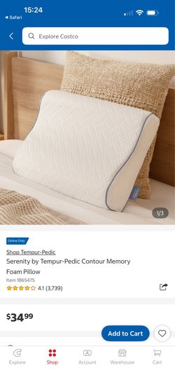 Tempur- Pedic Contour Memory Foam Pillows