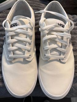 Vans, leather white
