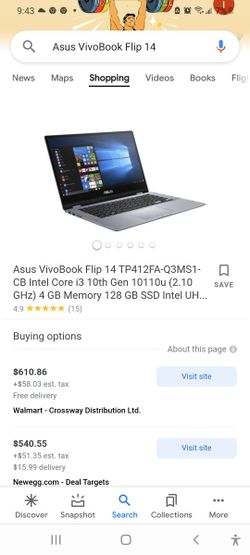 ASUS VivoBook Flip 14 Thin & Light 2-in-1 Laptop, 14” FHD Touchscreen, Intel Celeron Dual Core N4000 Processor, 4GB RAM, 64GB Storage, Fingerprint Rea