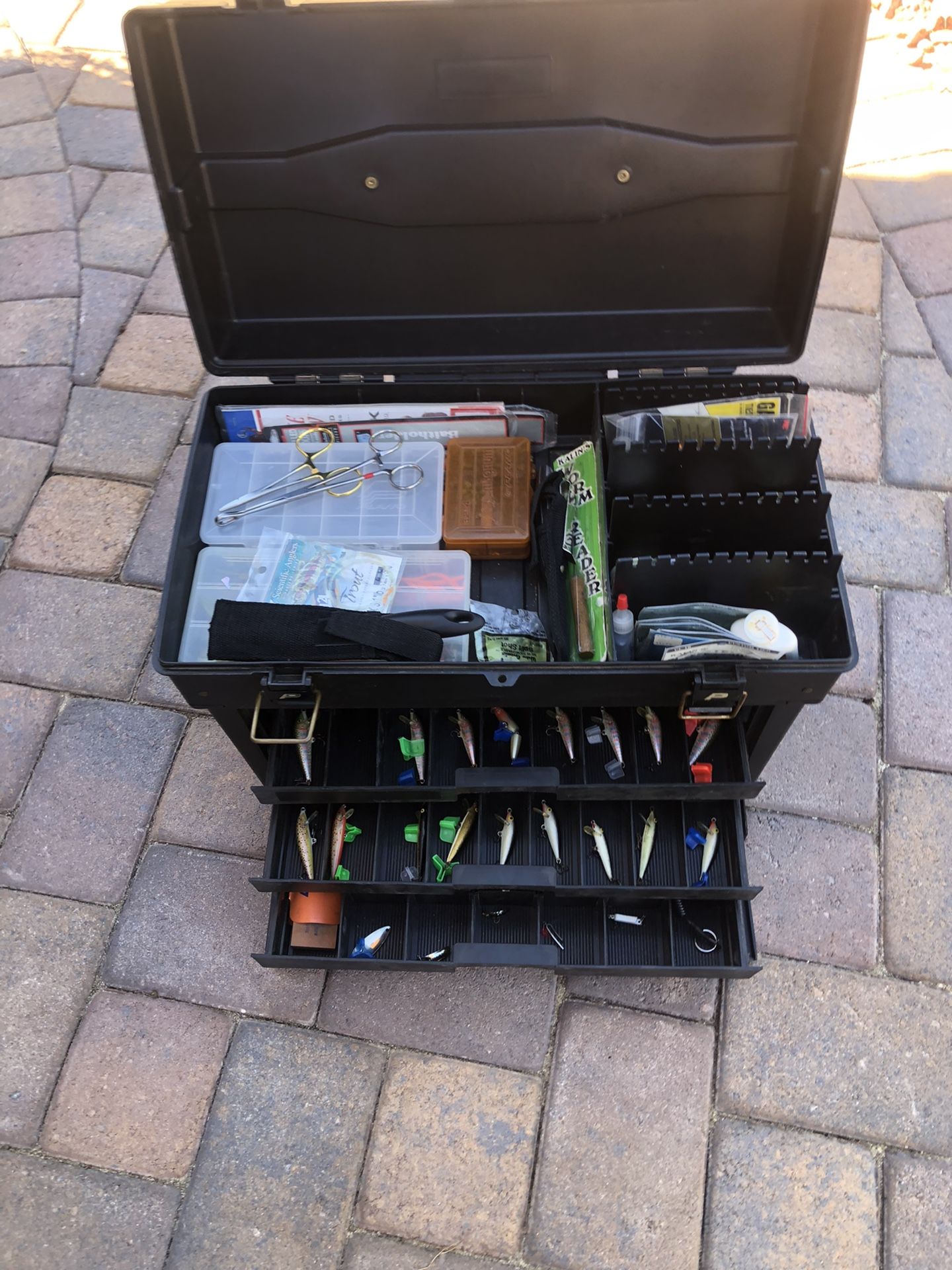 Loaded Tackle Box & Fly Fishing Belt