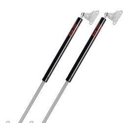 23 inch 200 lbs Gas Strut 890 N Per Prop 23" Gas Spring Shock with L-Type Mounts for Heavy Duty Bed Box Lid Window Basement Floor Door(Fit 185-215 lbs