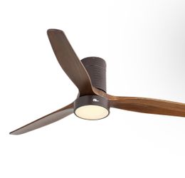 Sofucor KBS-52245 52'' Flush Mount Ceiling Fan With Light Remote Control Low Profile