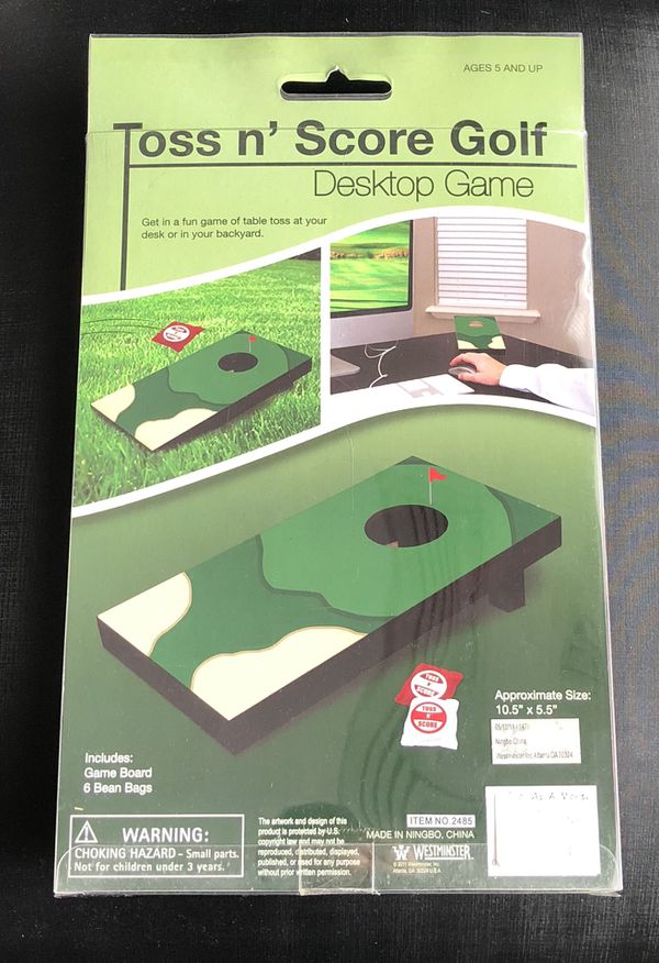 Toss N Score Golf Cornhole Desktop Game For Sale In Rye Brook