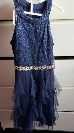 Dark Blue Girls Dress