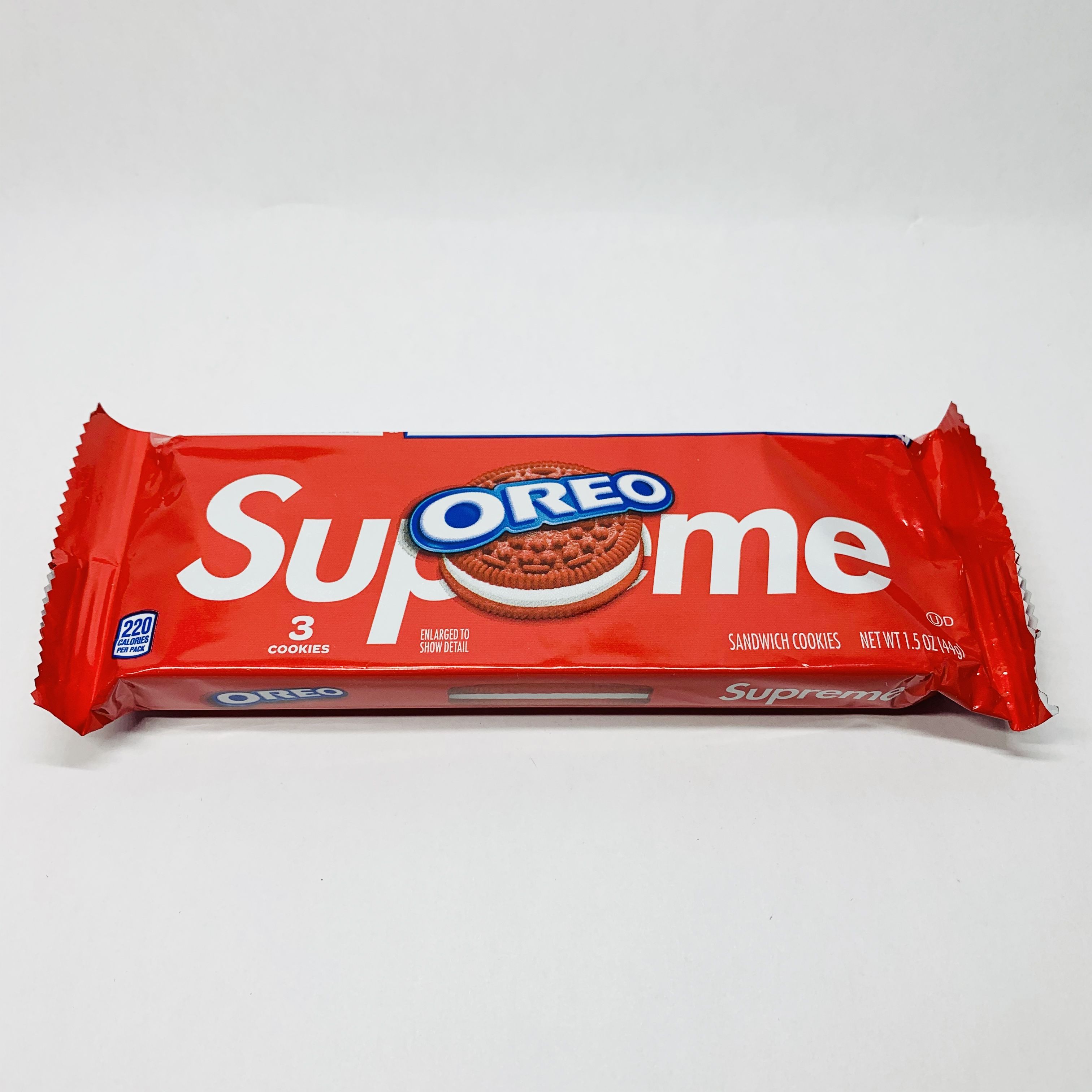Supreme Oreo Cookies Single Pack Limited Edition Exclusive (3 Cookies in 1 Pack)
