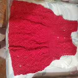 Red baby dress
