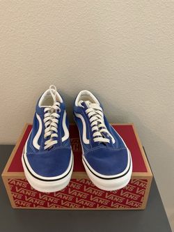 Vans Old Skool Blue Suede Sneakers