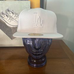 Los Angeles Dodgers white fitted 7 5/8
