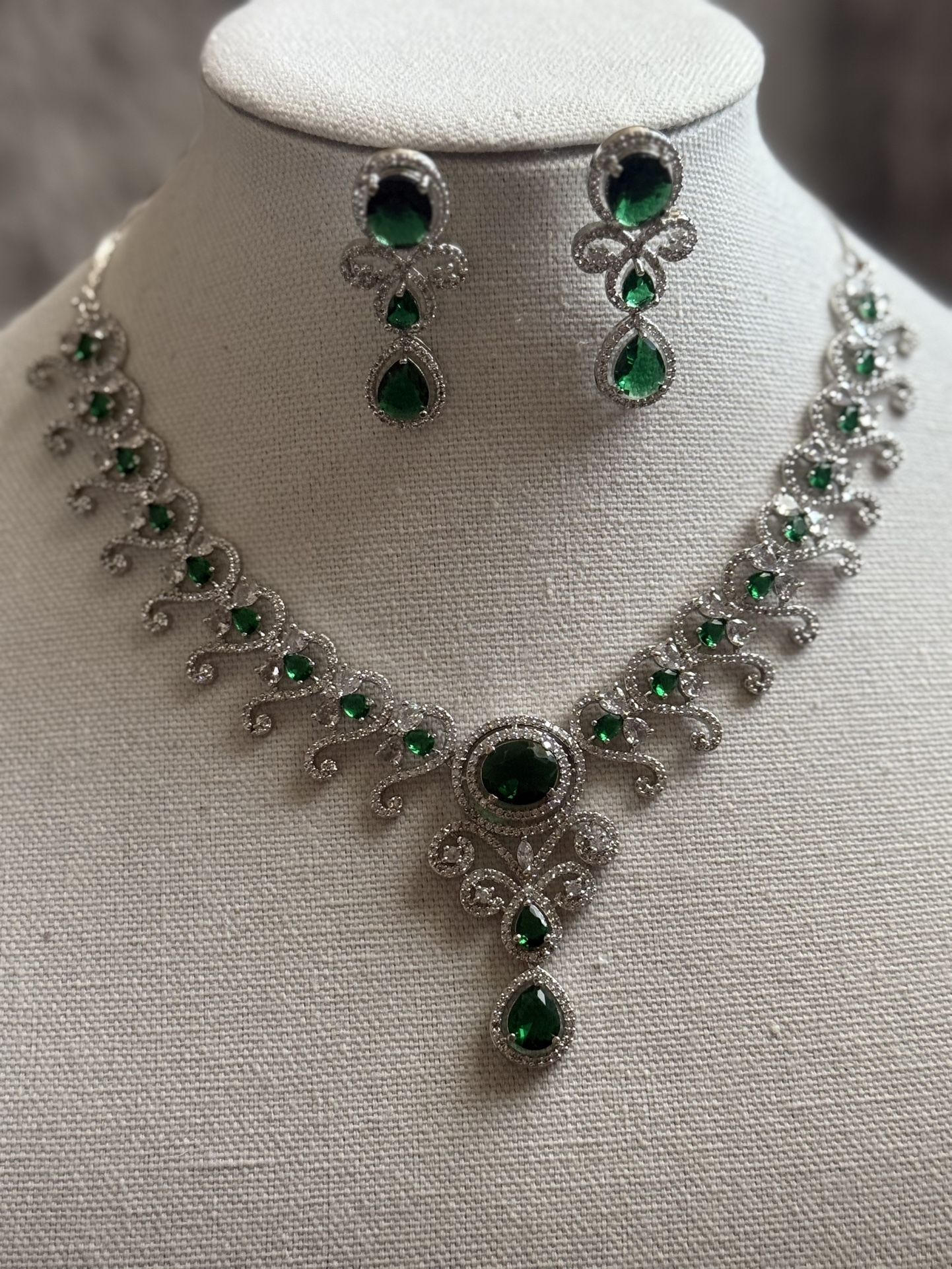 Exclusive Collection Of AD Designer Statement Necklace Set