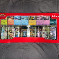 Authentic Pokémon TCG Eeveelutions mini tin 8-pack.