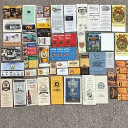 Breweriana Miscellaneous Menus Business Cards Advertising 