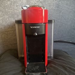 Red Nespresso Vertuo Coffee Machine