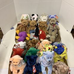 61 beanie babies some rare ones and some new ones