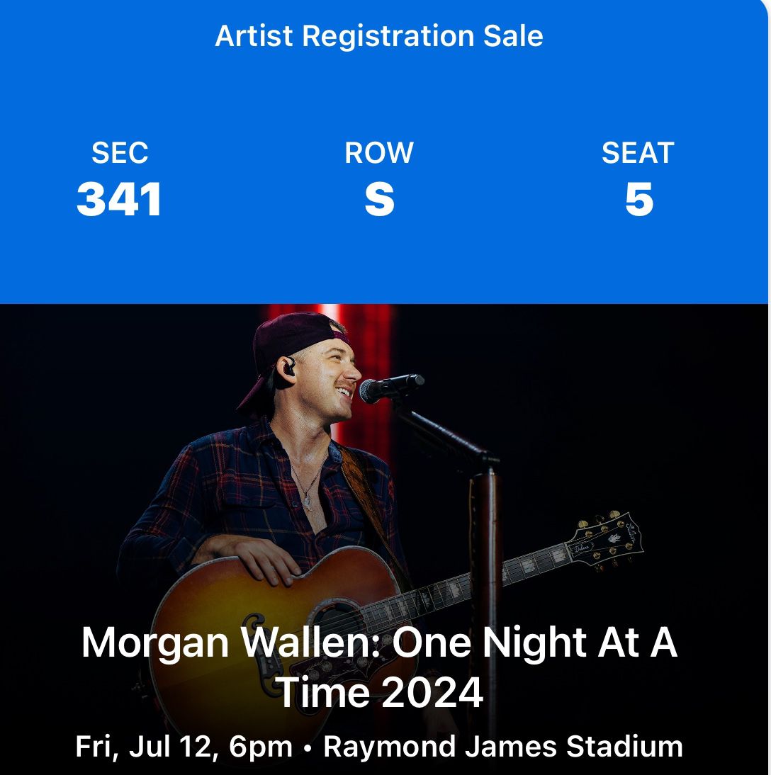 Morgan Wallen Tickets July 12