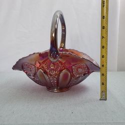 Carnival Glass Basket