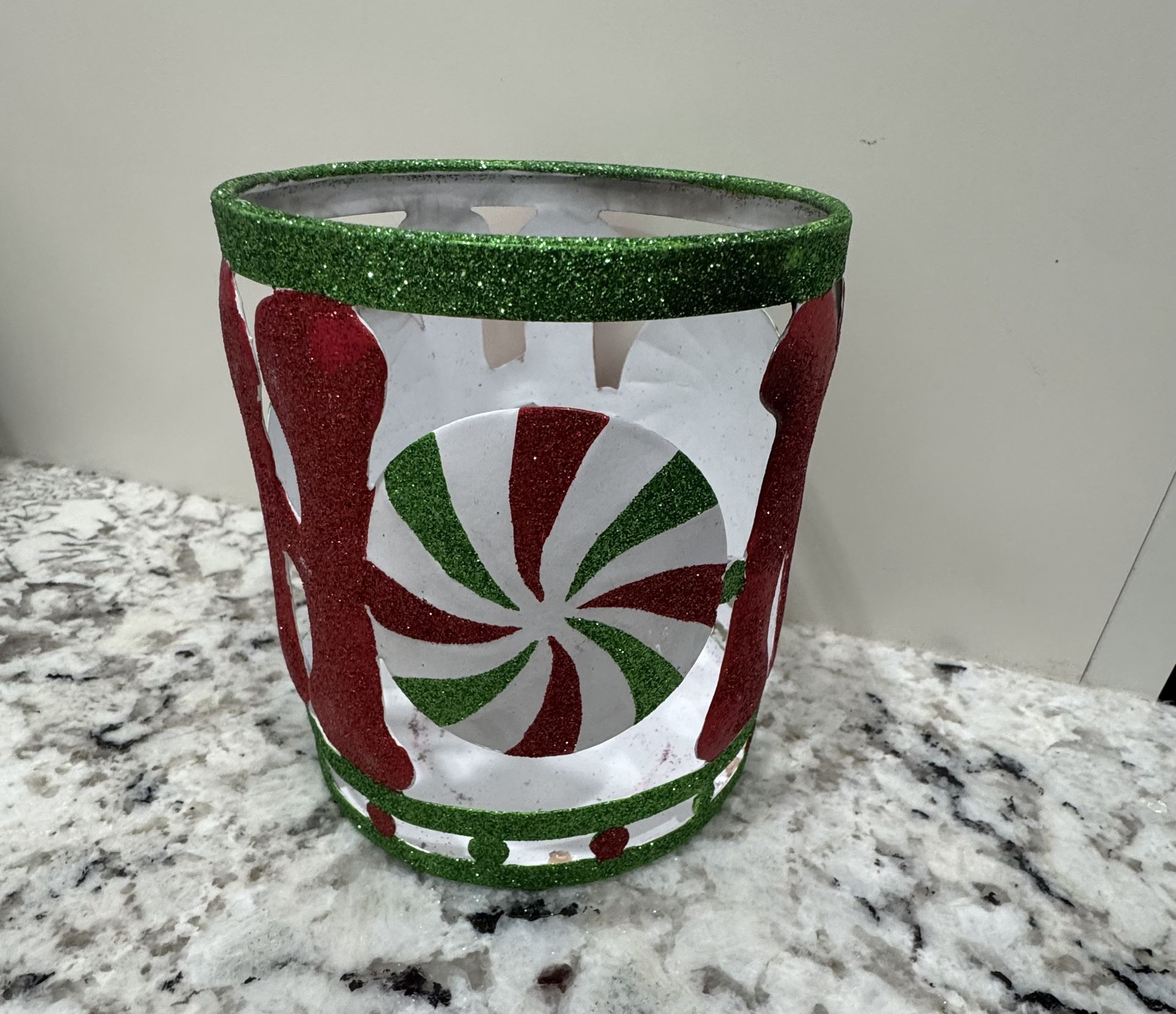 Holiday Christmas Candle Holder 