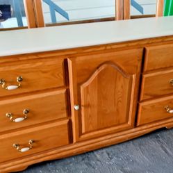 Dresser, Night Stand, Mirror