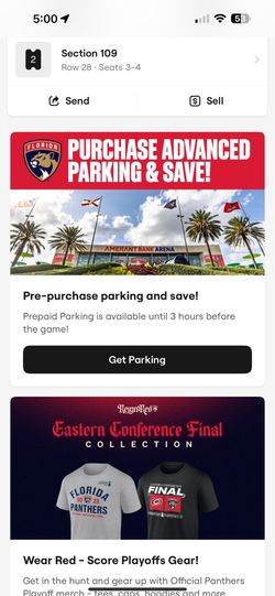 Two Tickets For Stanley Cup Final Game 3