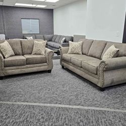 New Sofa And Loveseat With Cushions $799