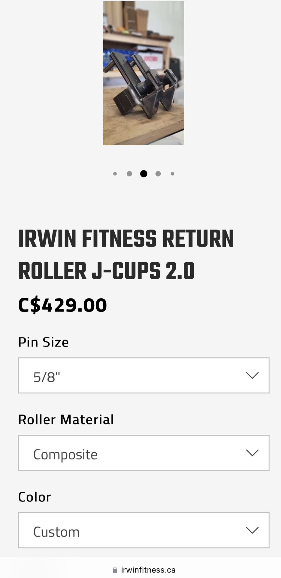 Irwin Fitness Roller Jcups for Sale in Scottsdale, AZ - OfferUp