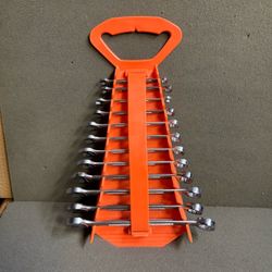 VTG CRAFTSMAN 12pc METRIC COMBO WRENCH SET, 6-17mm, -V- Series