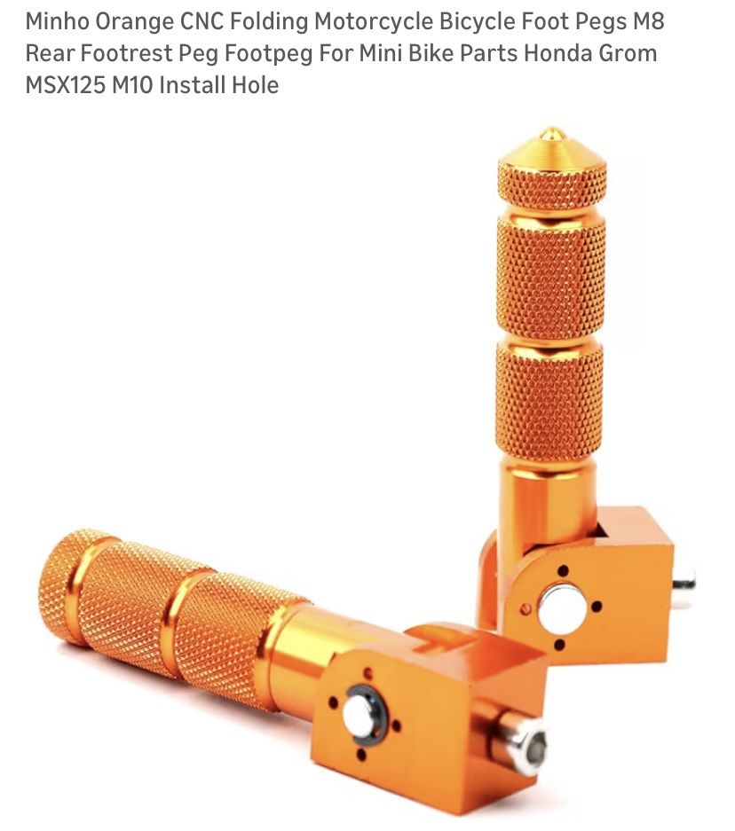 New Folding Motorcycle Bicycle Foot Pegs