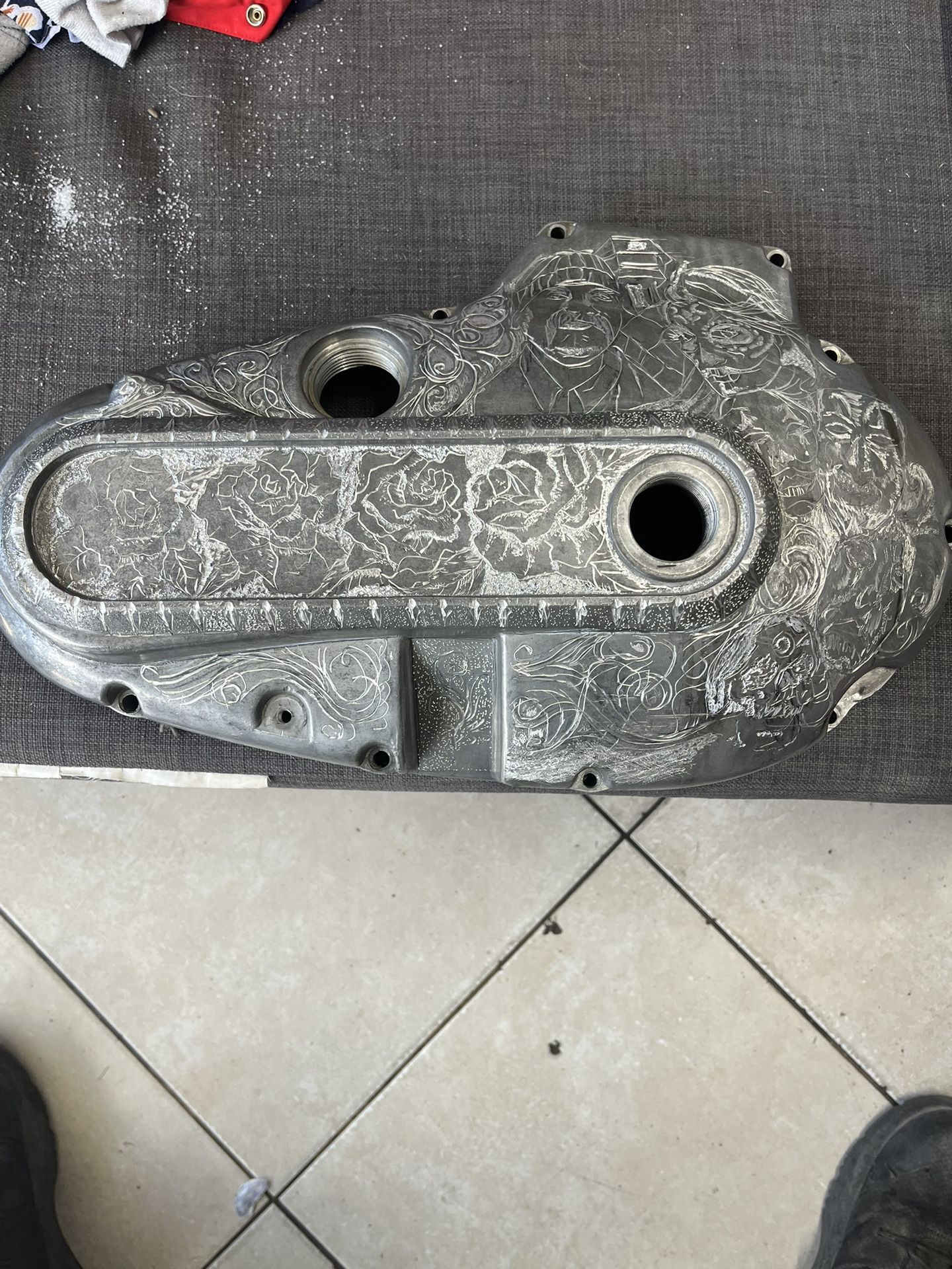 Harley Davidson Primary Engine Cover Engraved