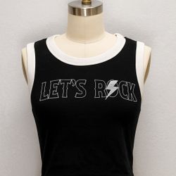 Let's Rock Cropped Tank 