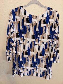 Geometric Pattern Blouse