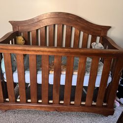 Up For Sale Real Wood Baby Crib 