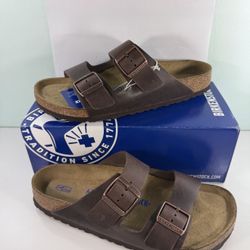 New Birkenstock women’s men’s Arizona BS Suede Leather Soft Footbed sandal habana -size 37/38/41/42