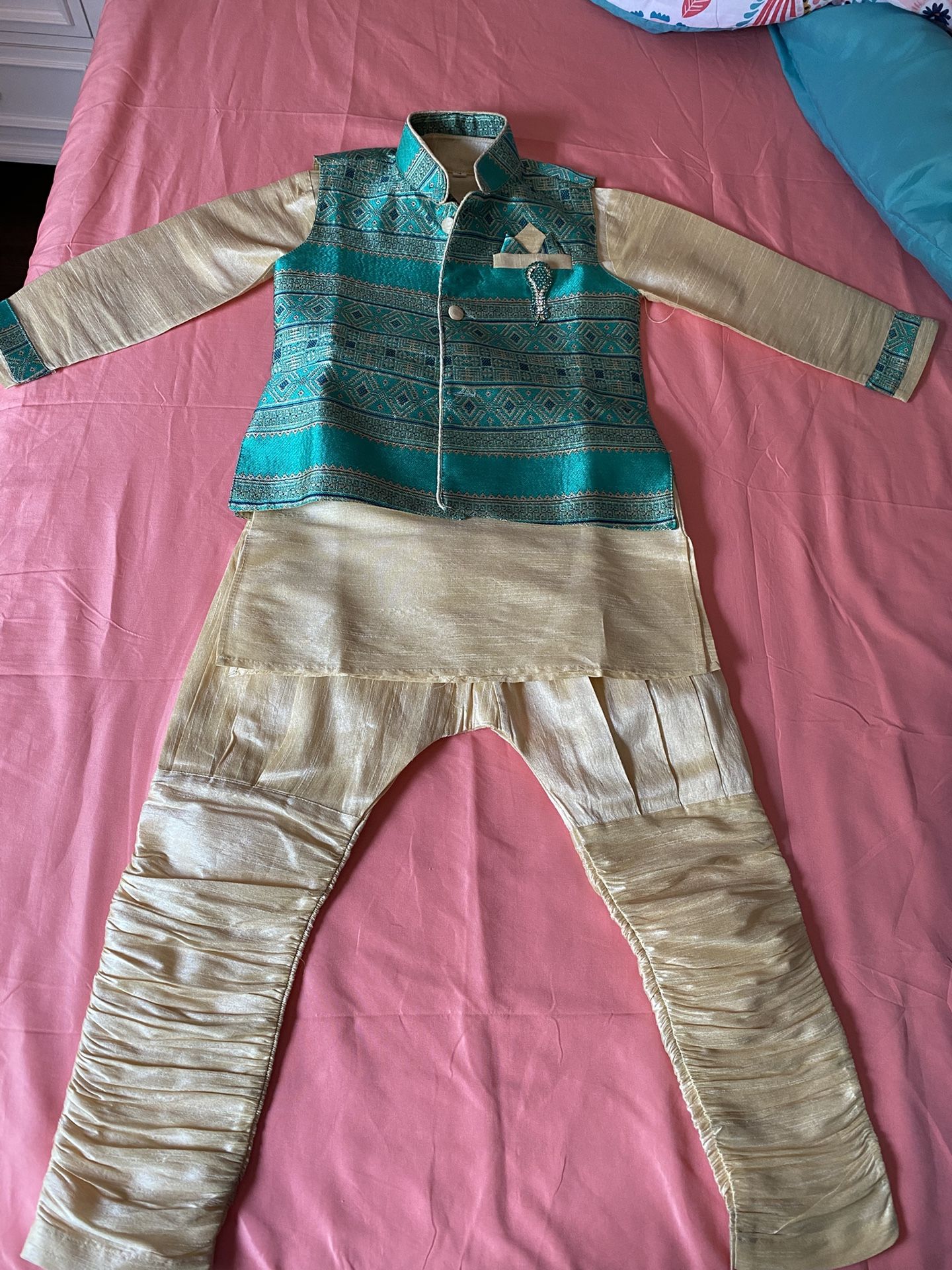 Boys' Designer Kurta Set Indian Party Suit