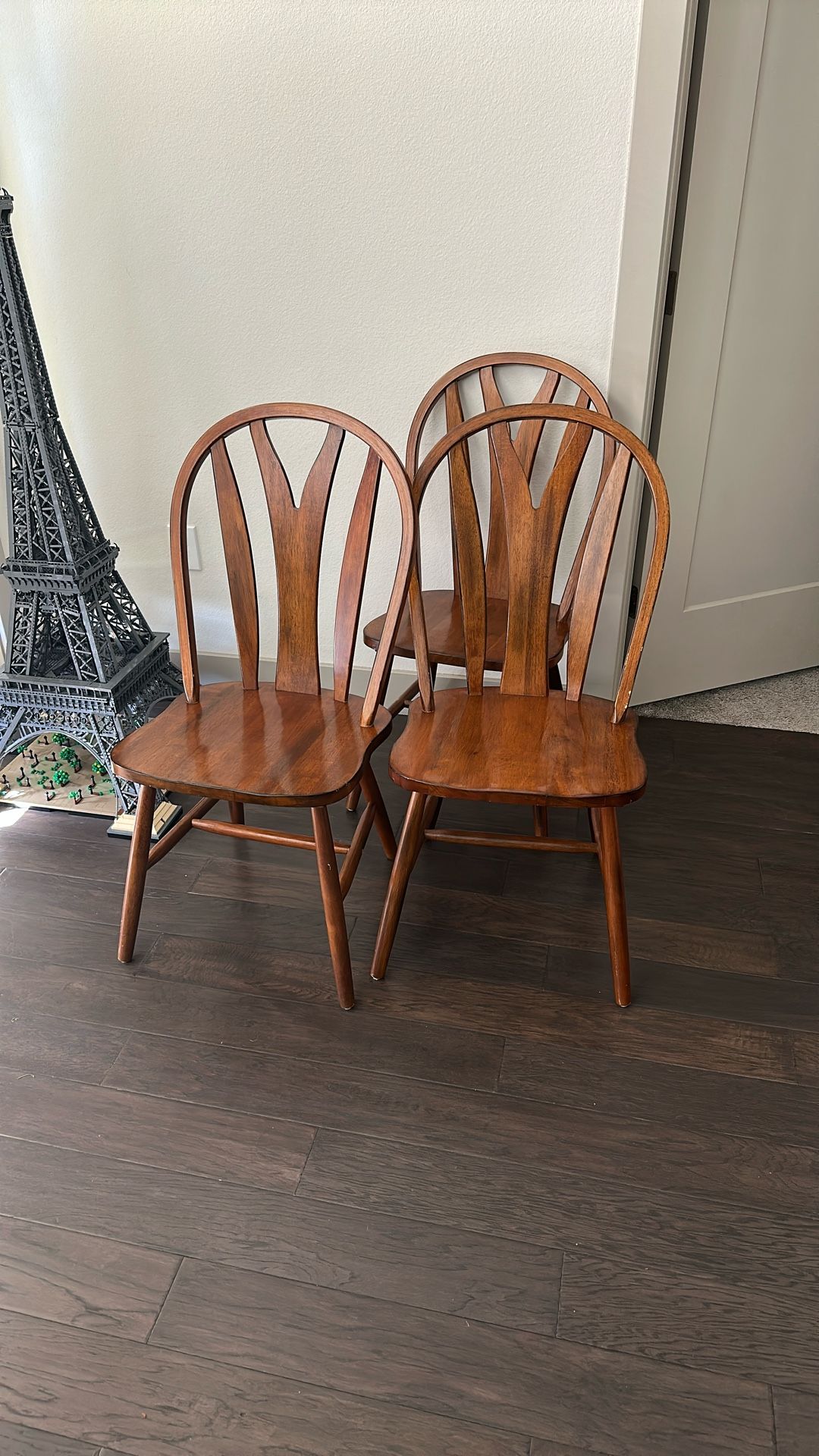 3 Wooden Chairs