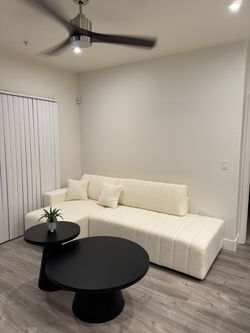 NEW White Sectional Sofa with Chaise