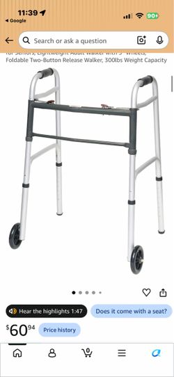 Walker with wheels (((new)))