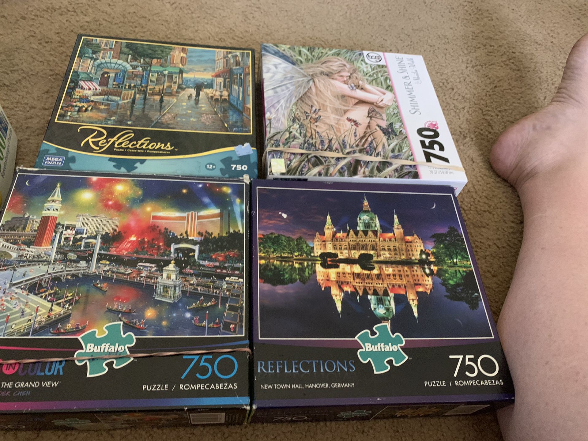 750 piece puzzles 4 puzzles
