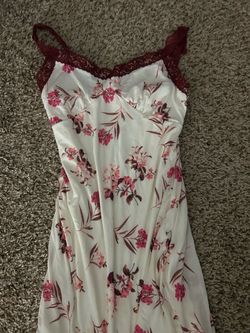 Floral lace slip dress