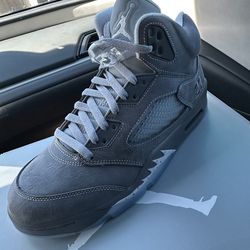 AIR JORDAN RETRO 5 WOLF GREY
