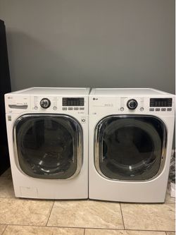 LG front load washer &. LG front load gas dryer set