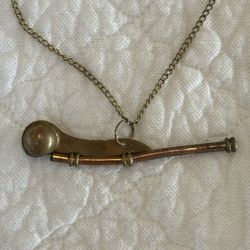 Vintage Boatswain’s (Navel Ships) Whistle. Brass And copper In Original Box With Instructions 