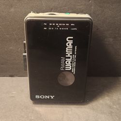 Sony Walkman WM-AF22 Cassette Player AM/FM VTG Retro Power Radio Works Tape No
