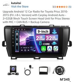 Car Radio for Toyota Prius 2010-2015.(M'345)
