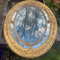 Victorian Gold Leaf Coded Mirror