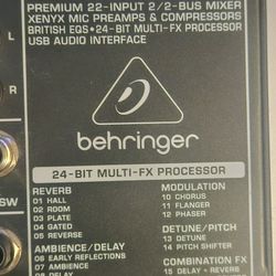 HENYX 2222USB MIXER BOARD